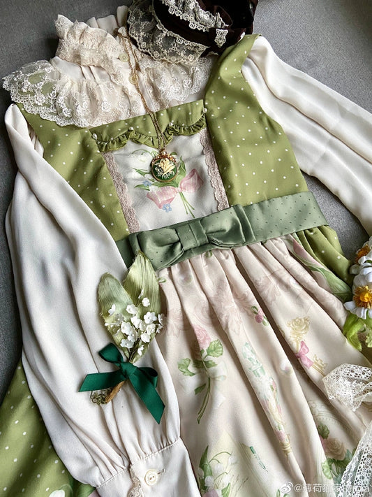 Lily of The Valley and Ribbon Jumperskirt